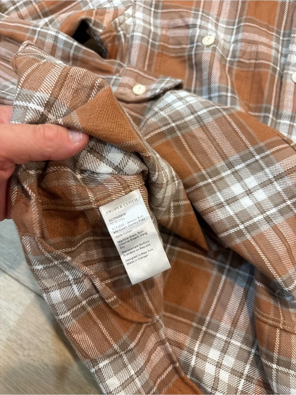 Proper Cloth questions leave